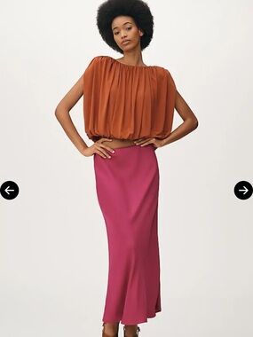 Dolan left coast bubble top in rust color. NWT size M